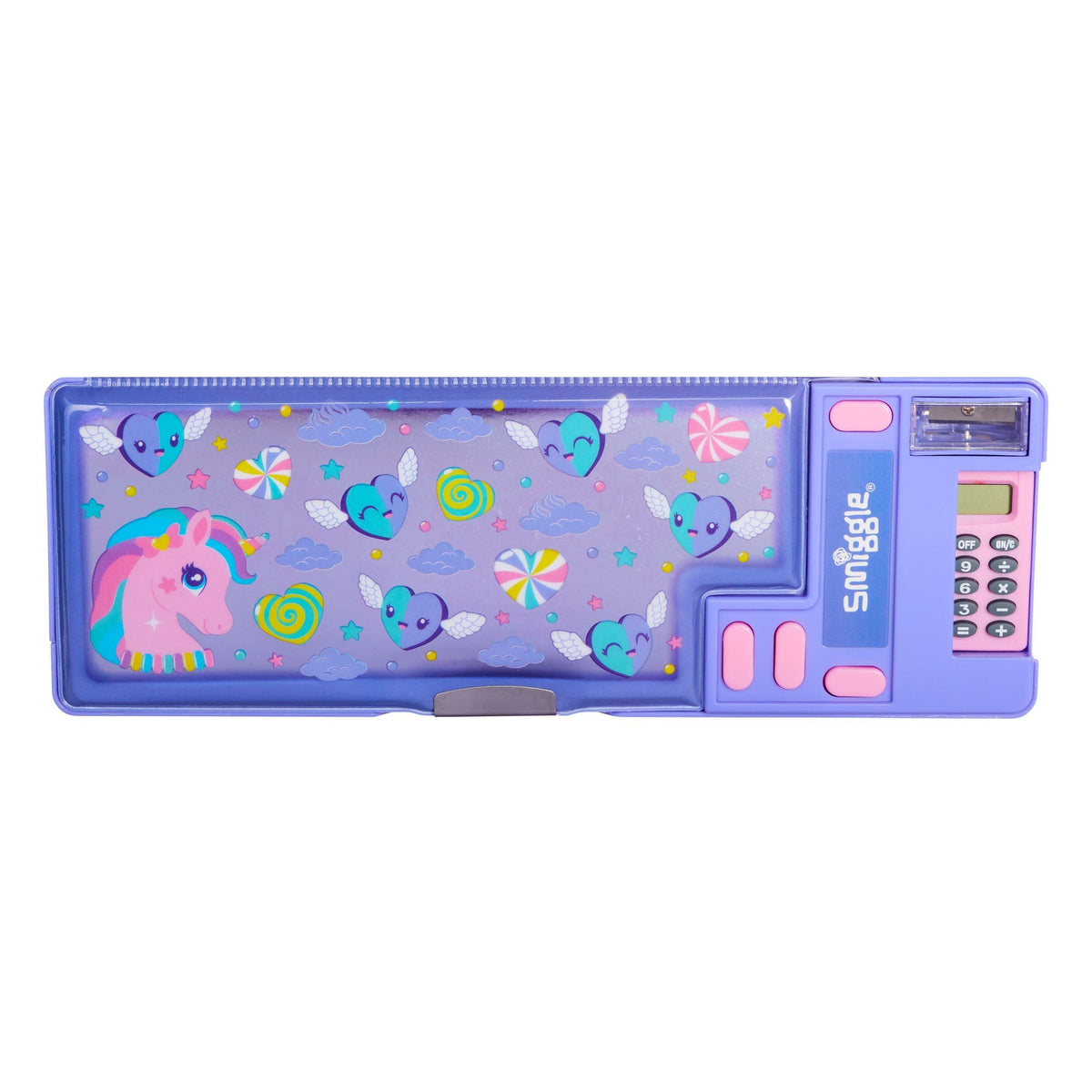 Smiggle - Peppy Series Automatic Pencil Case with Calculator