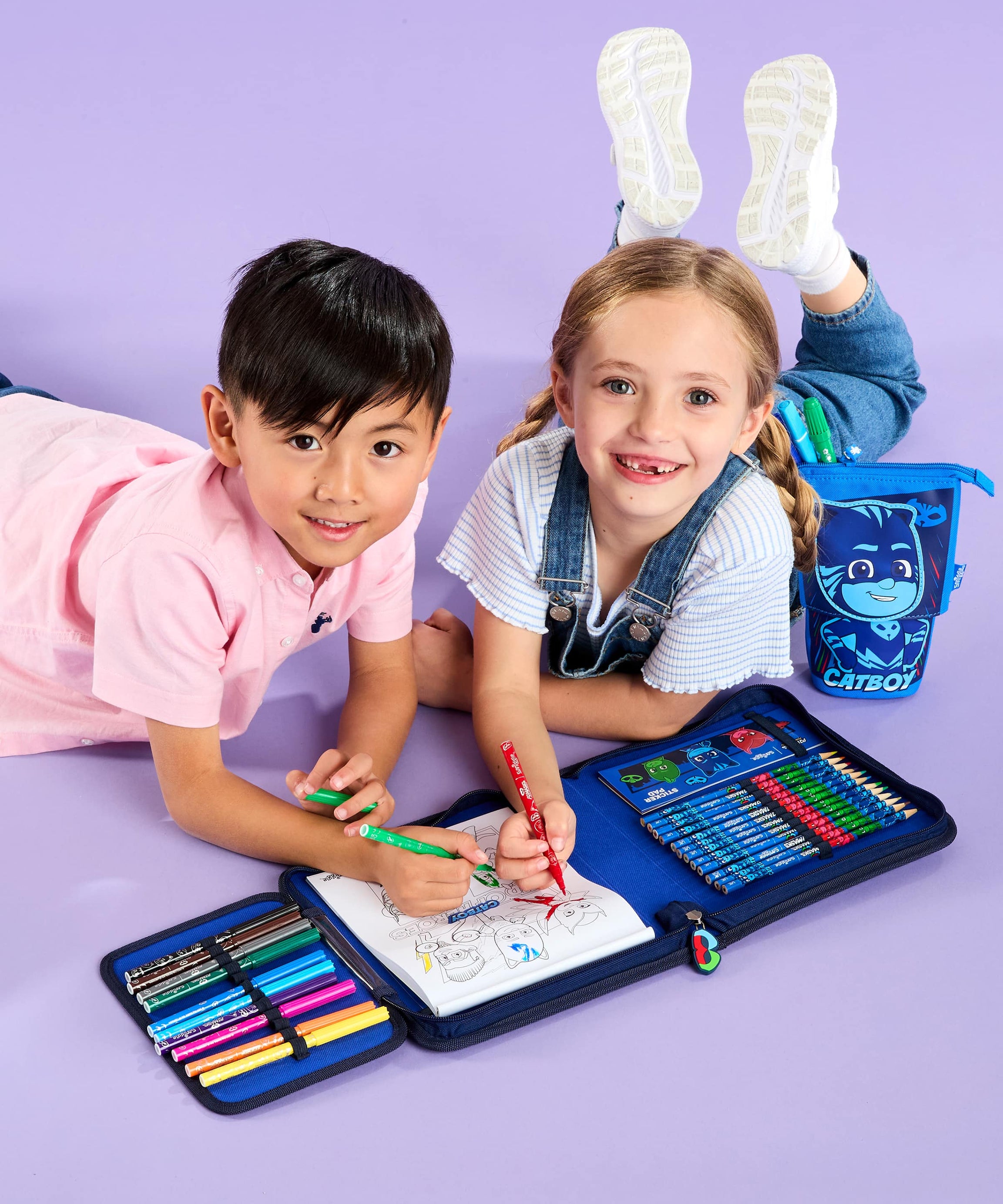 Smiggle - PJ Mask Stationery Set and Pencil Case