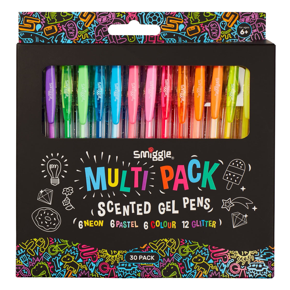 Smiggle - Colour Pop Ballpoint Scented Coloured Pencils X30
