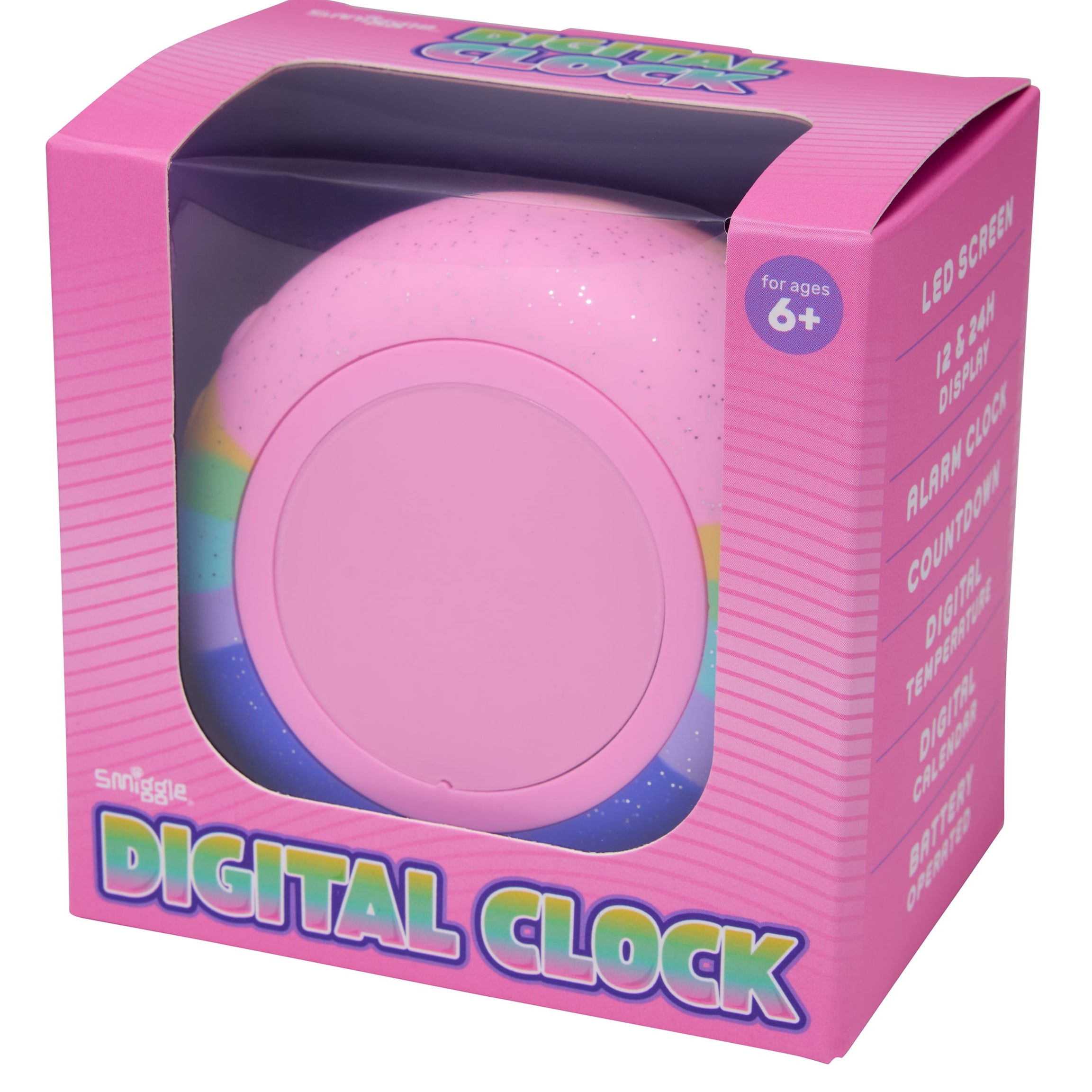 Smiggle - Round Digital Desk Clock