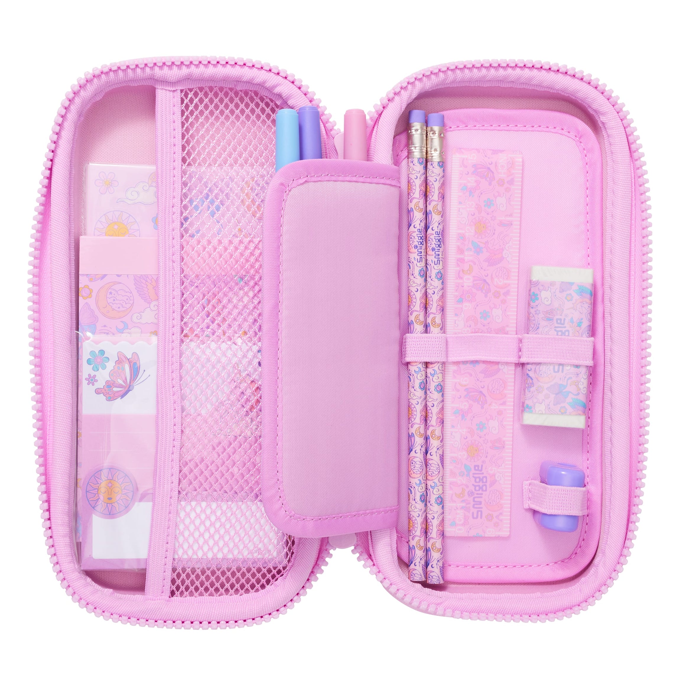 Smiggle - Sequins Magic Pencil Case and Stationery Set