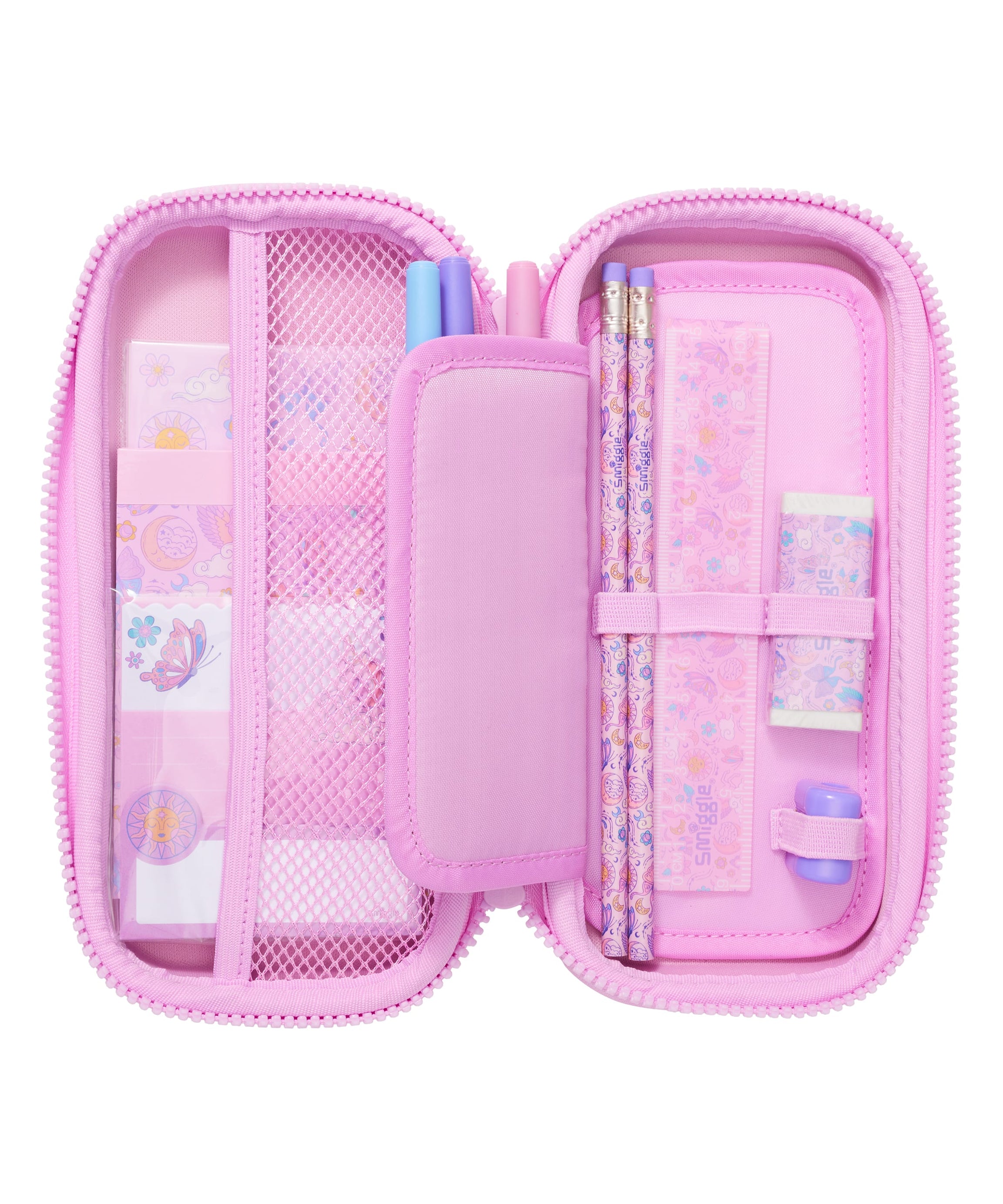 Smiggle - Sequins Magic Pencil Case and Stationery Set