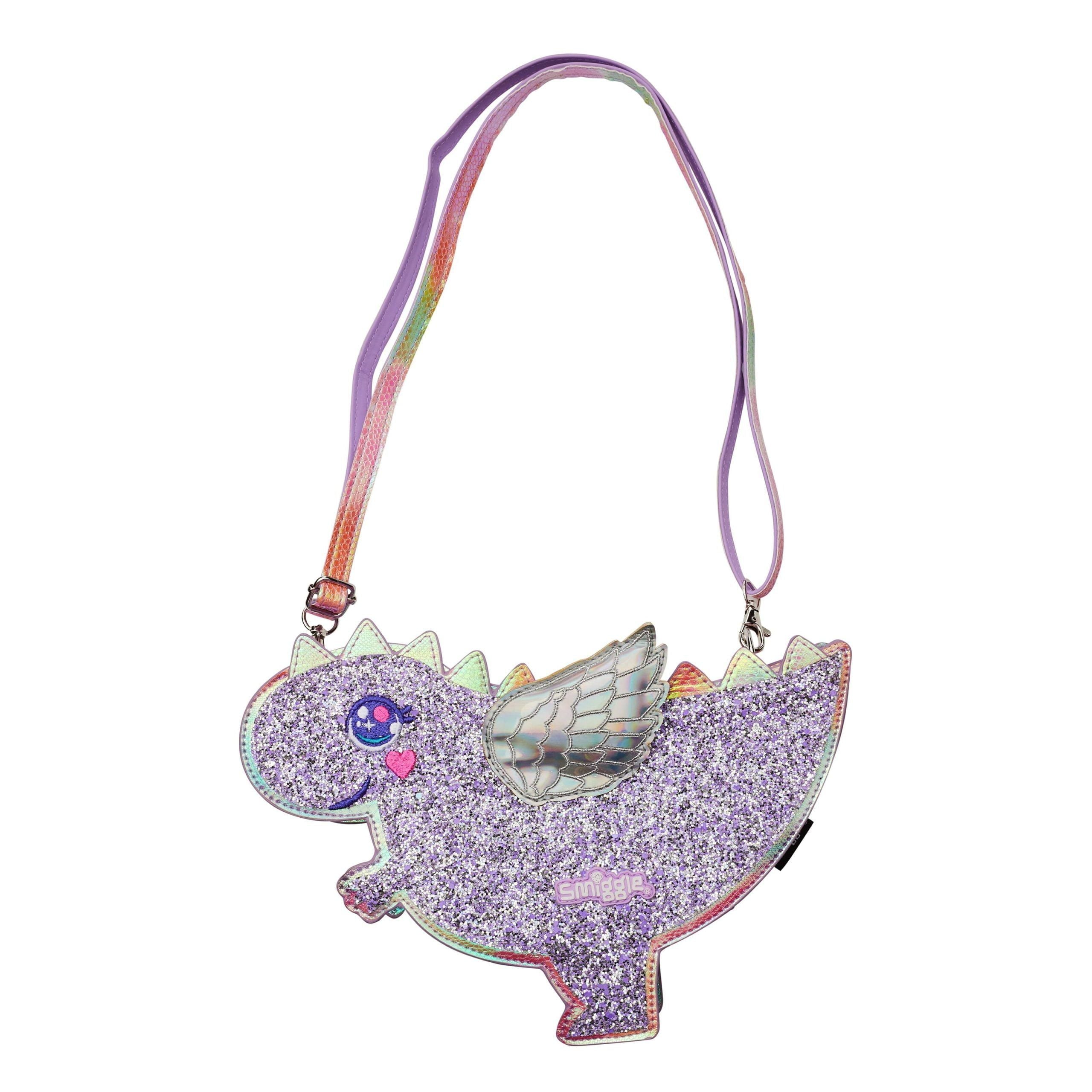 Smiggle - Cute Glitter Dinosaur Shoulder Bag