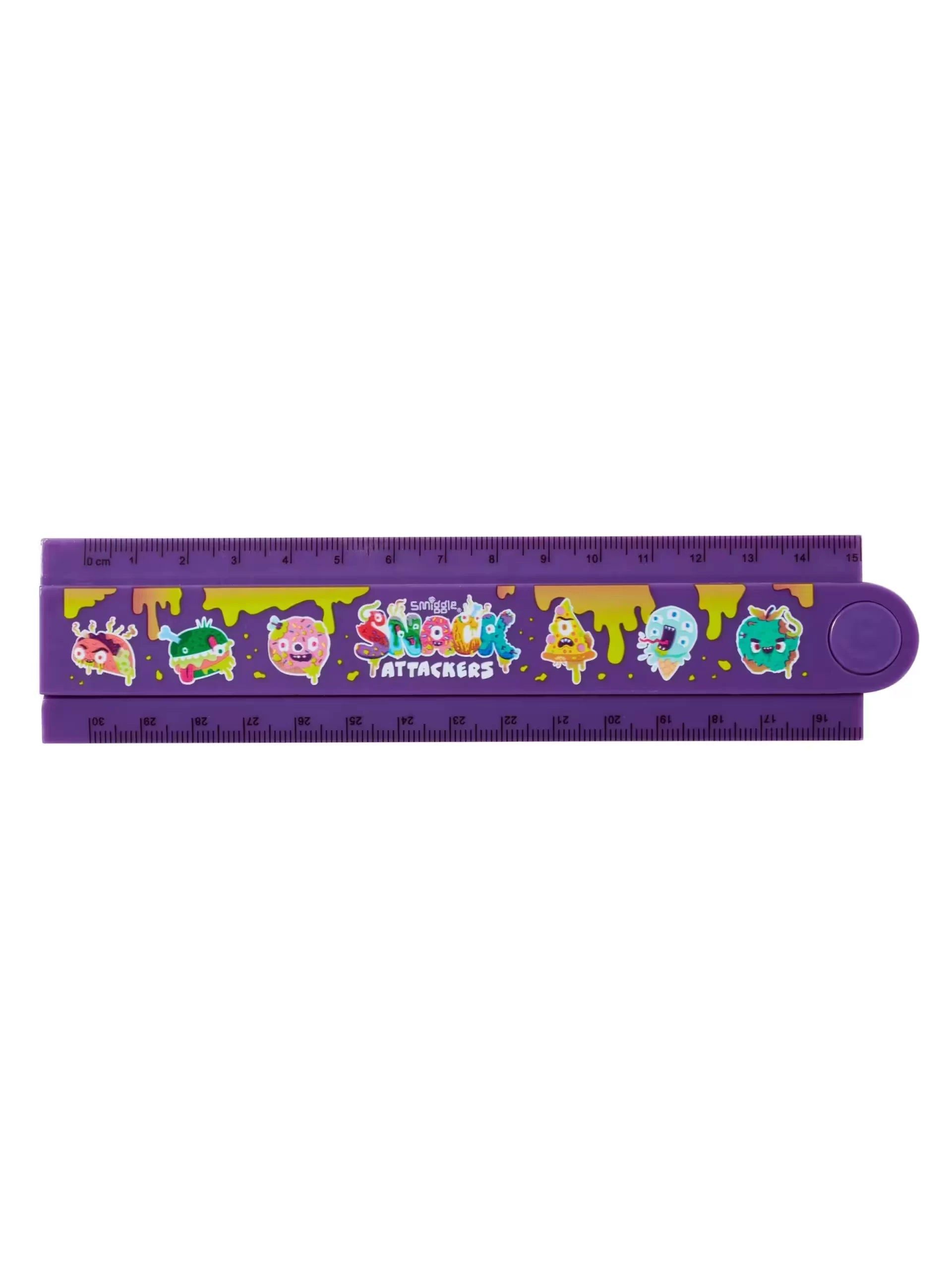 Smiggle - Snack Attackers Foldable 30CM Ruler