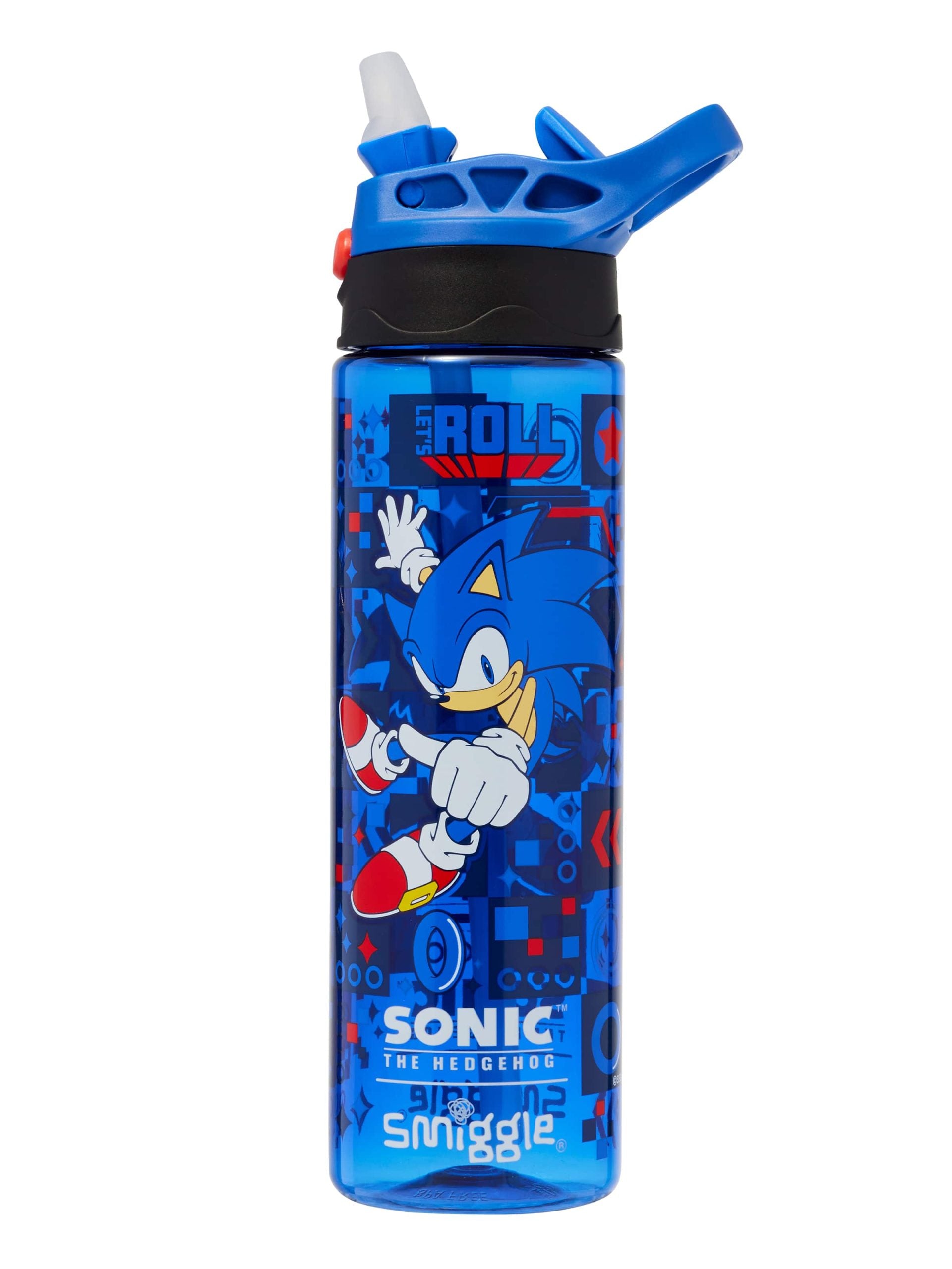 Smiggle - Sonic 650ML Automatic Straw BPA-Free Water Bottle