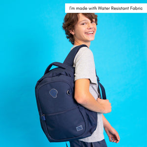 Smiggle - Sorbet Navy Blue Waterproof Backpack