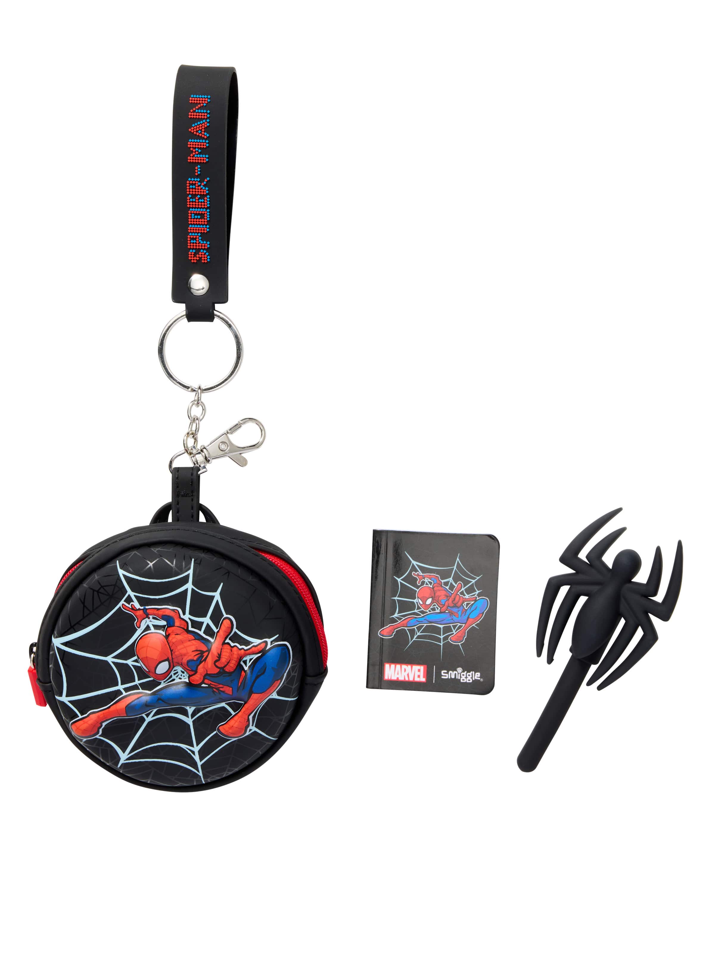 Smiggle - Spider Man Mini Pen and Notepad Keychain