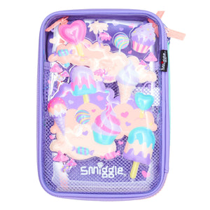 Smiggle - Splendor Triple Unicorn Hardtop Pencil Case