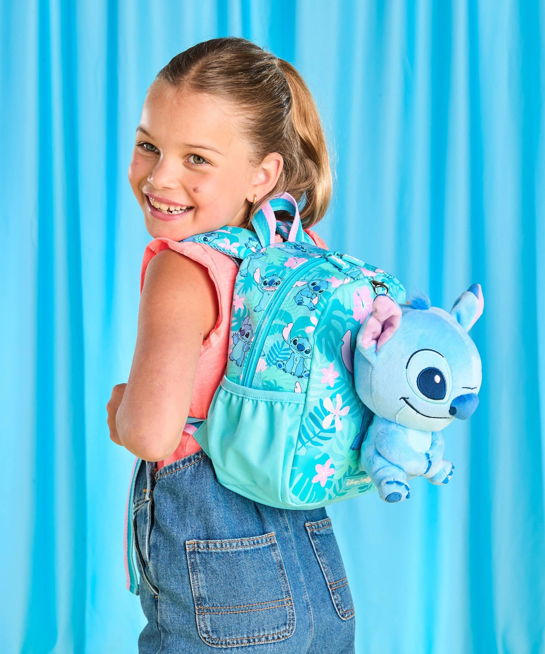Smiggle - Stitch Removable Toy Preschool School Backpack