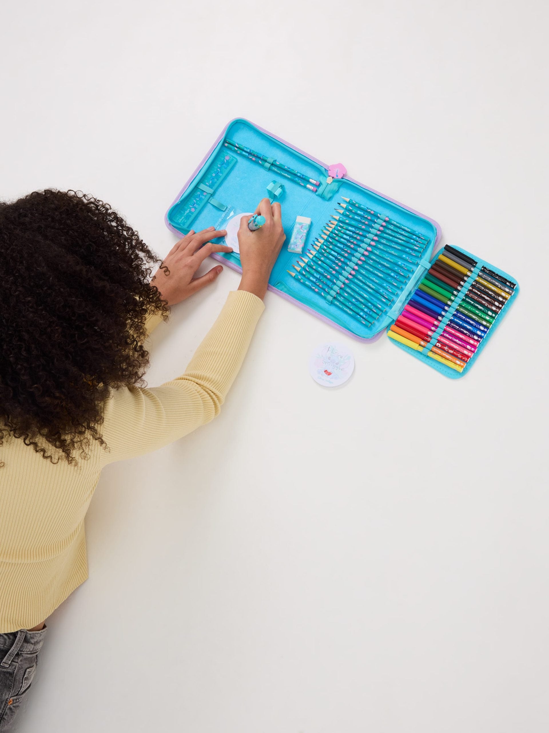 Smiggle - Stitch Stationery Set and Pencil Case