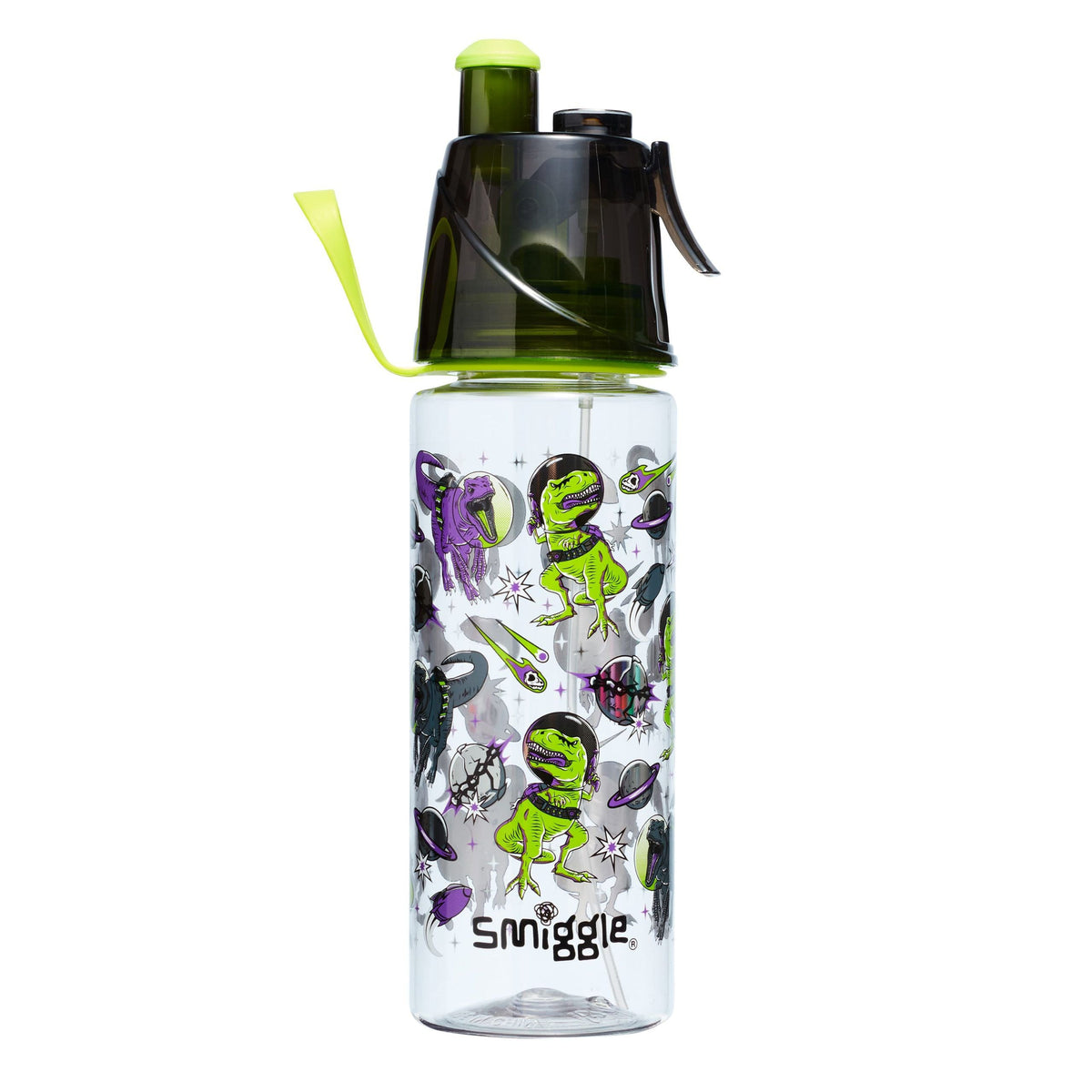 Smiggle - Water Spray Straw 560ML BPA Free Water Bottle