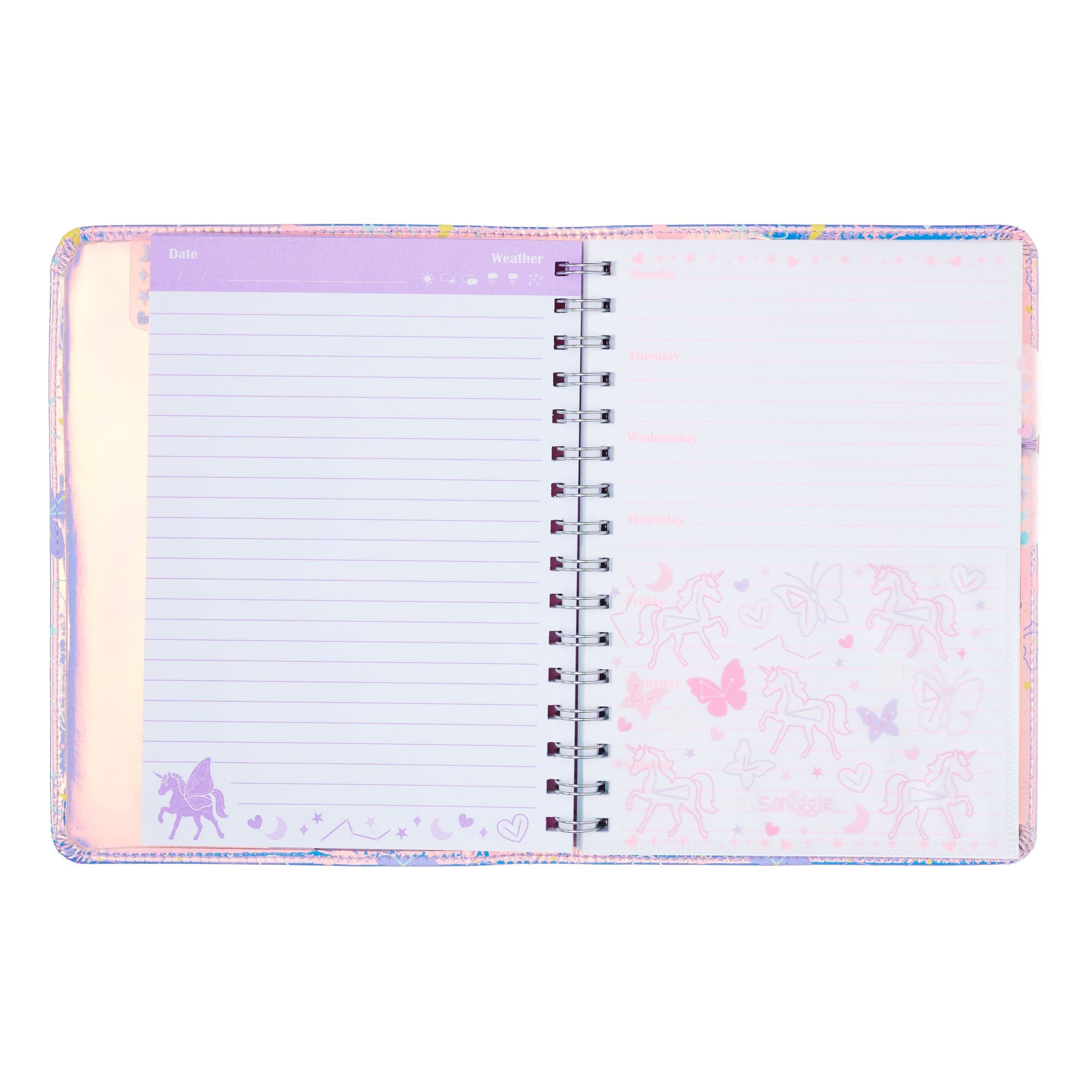 Smiggle - Unicorn Sky A5 Notebook