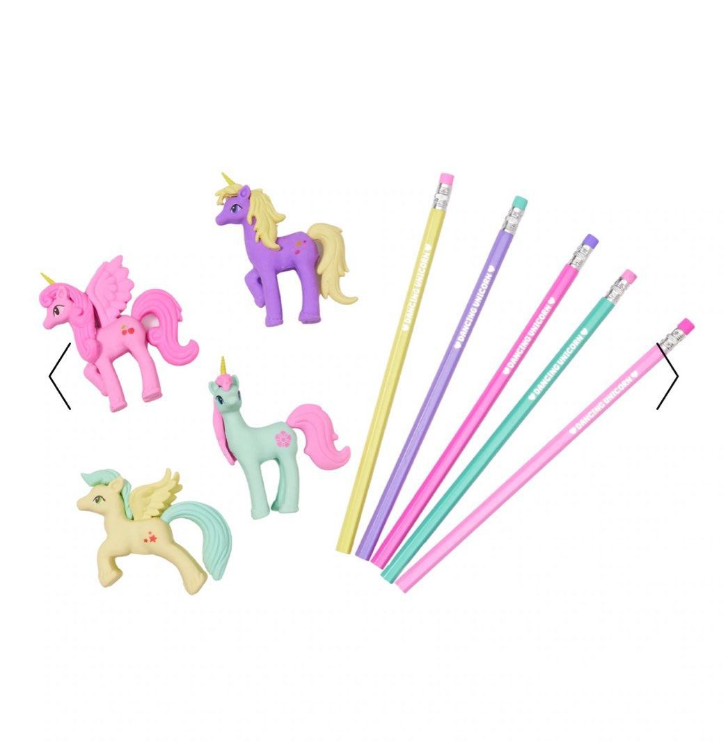 Smiggle- Unicorn Eraser and Pencil Set