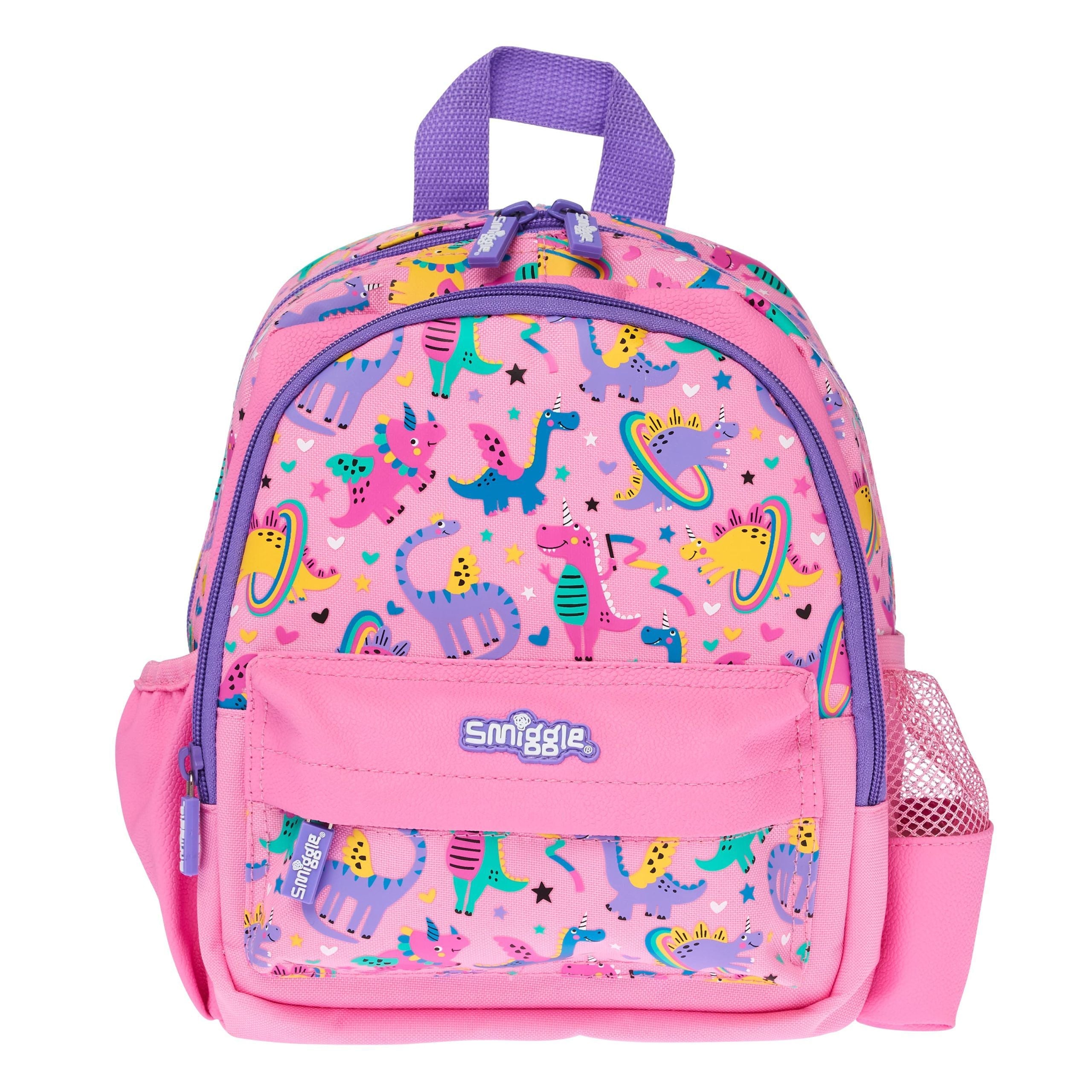 Smiggle - Up &amp; Down Tiny Dinossi Special Design Pink Backpack