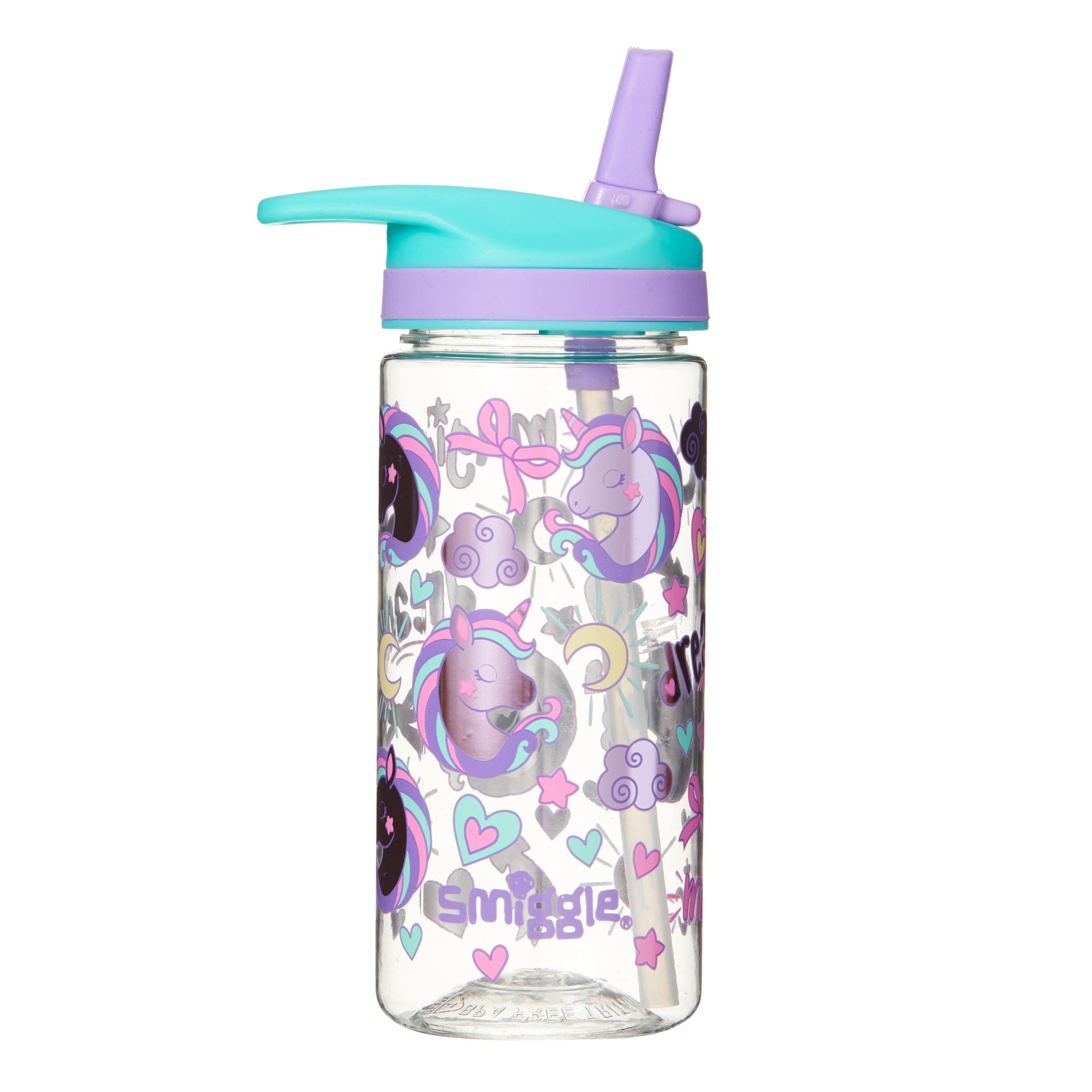 Smiggle - Wander Junior 440 ML BPA-Free Straw Water Bottle