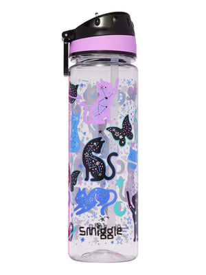 Smiggle - Wild Side 650ML BPA-Free Water Bottle with Straw 