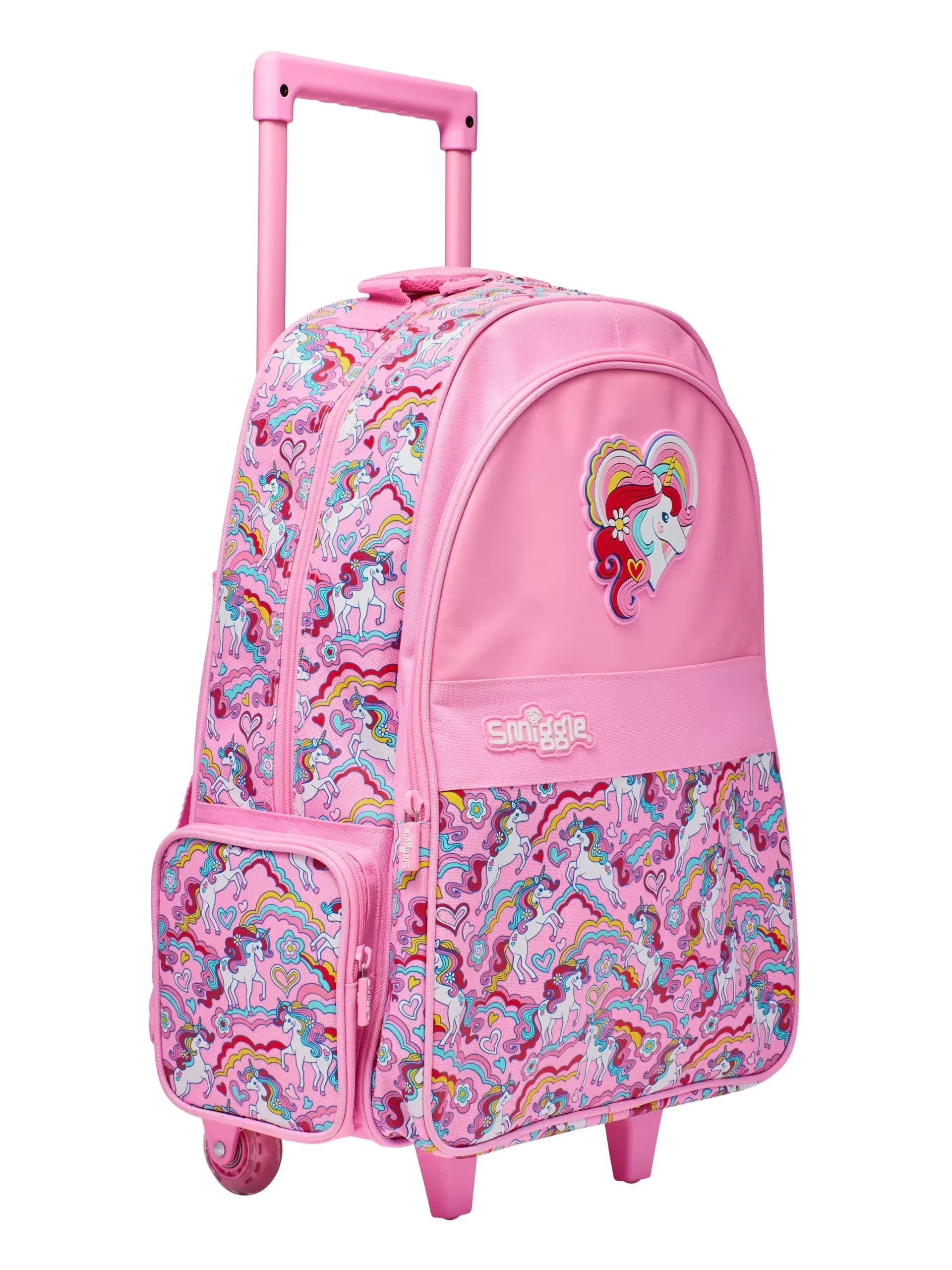 Smiggle - Wild Side Lighted Backpack with Trolley