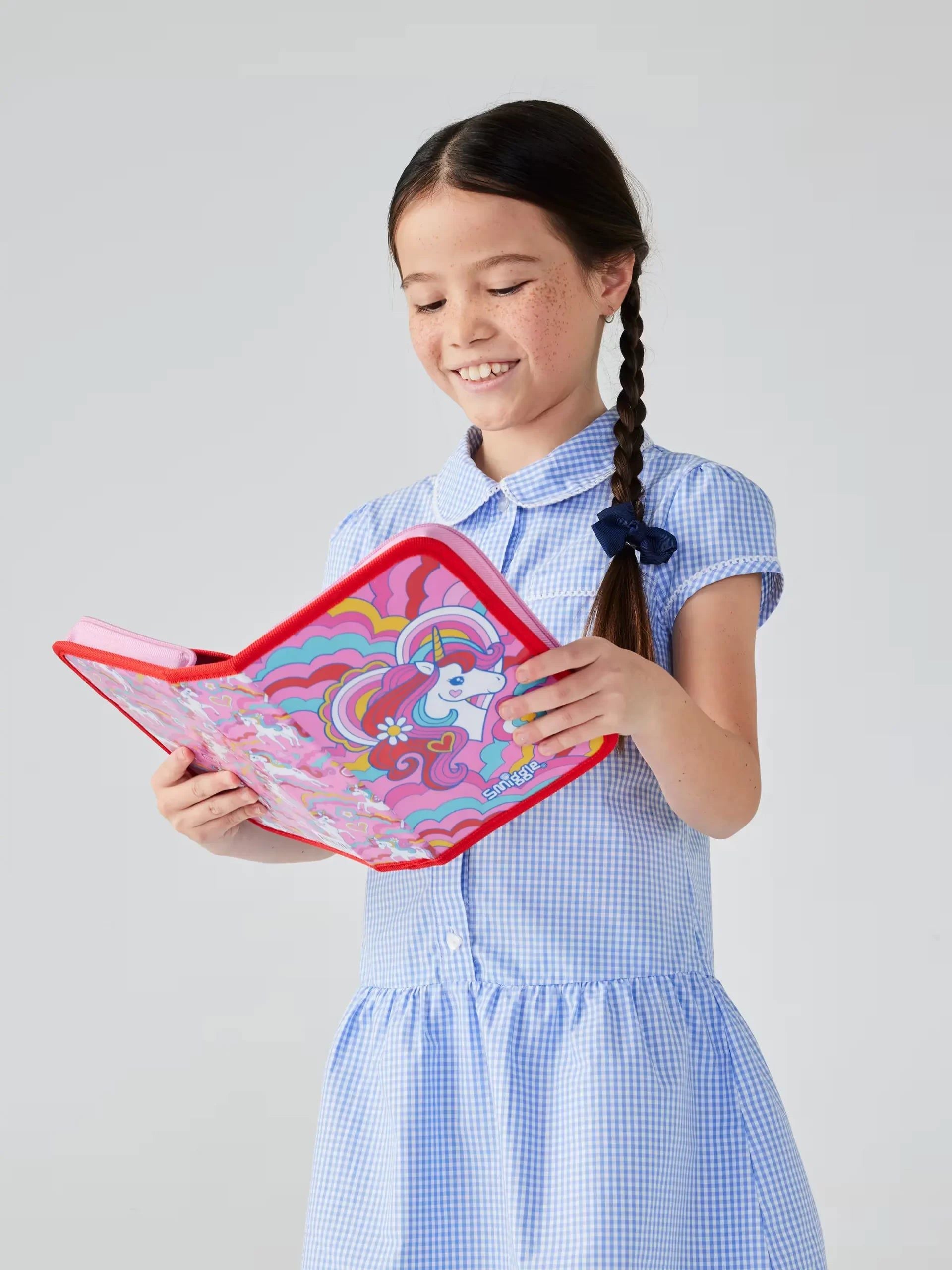 Smiggle - Wild Side Unicorn Pencil Case and Stationery Set