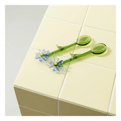 &Klevering - Spoons Flora - Set of 2 | Blue