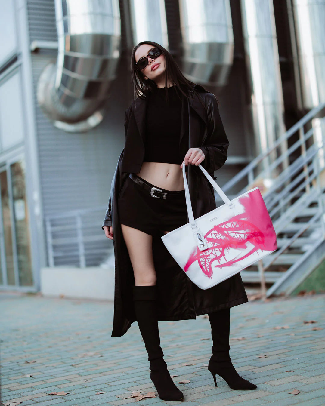 Sprayground - Storm Pink White Tote Shoulder Bag