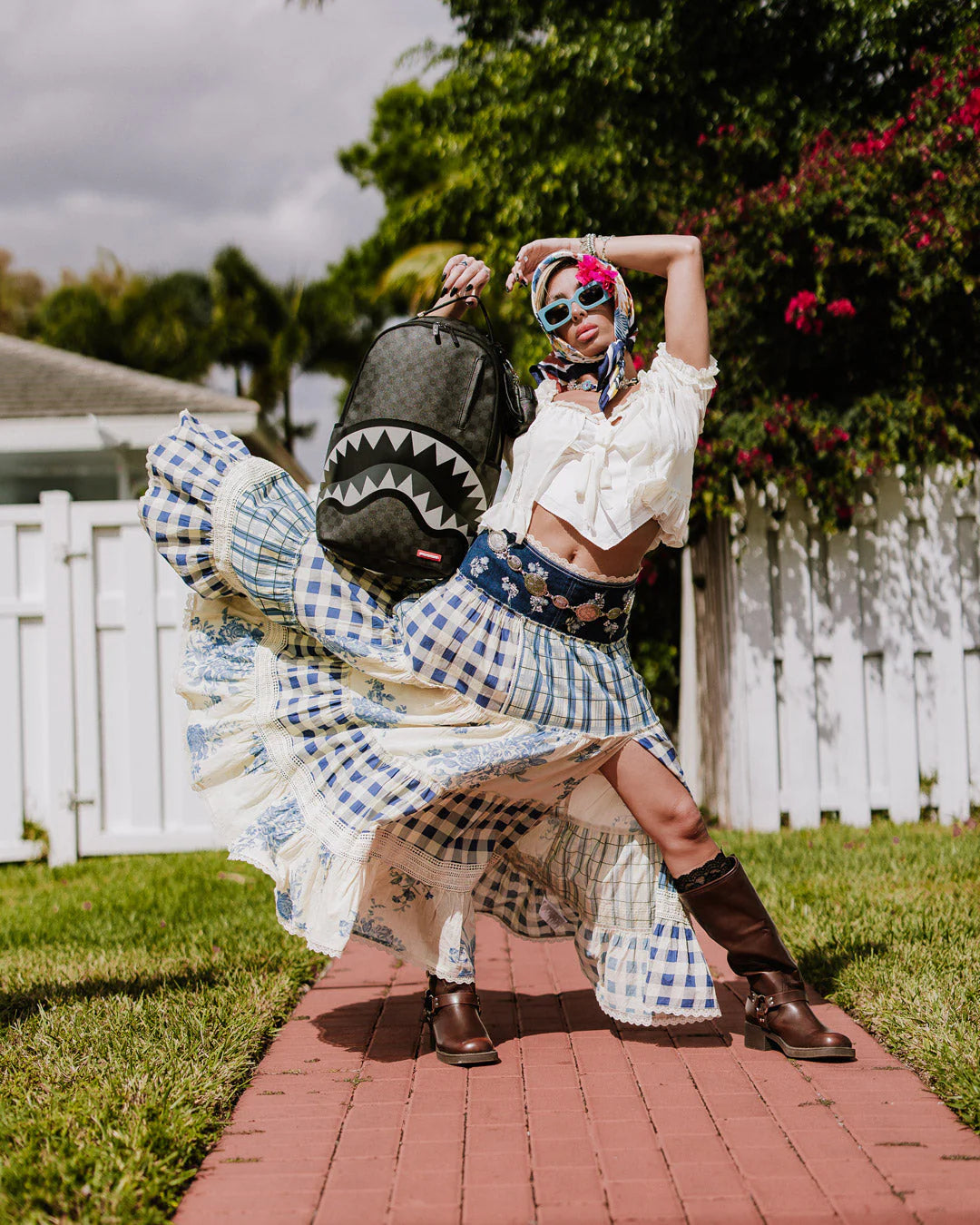 Sprayground - Lights Out Shark Backpack in Paris
