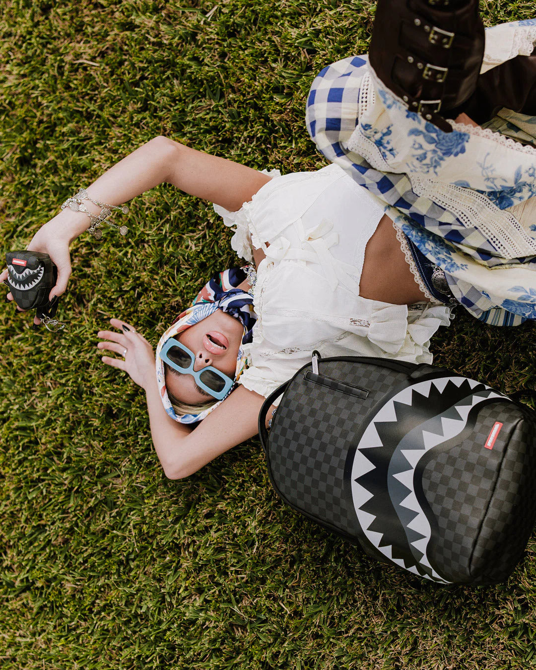 Sprayground - Lights Out Shark Backpack in Paris