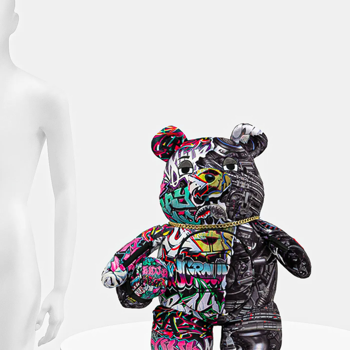 Sprayground - Split Cybershark Bear Teddy Backpack