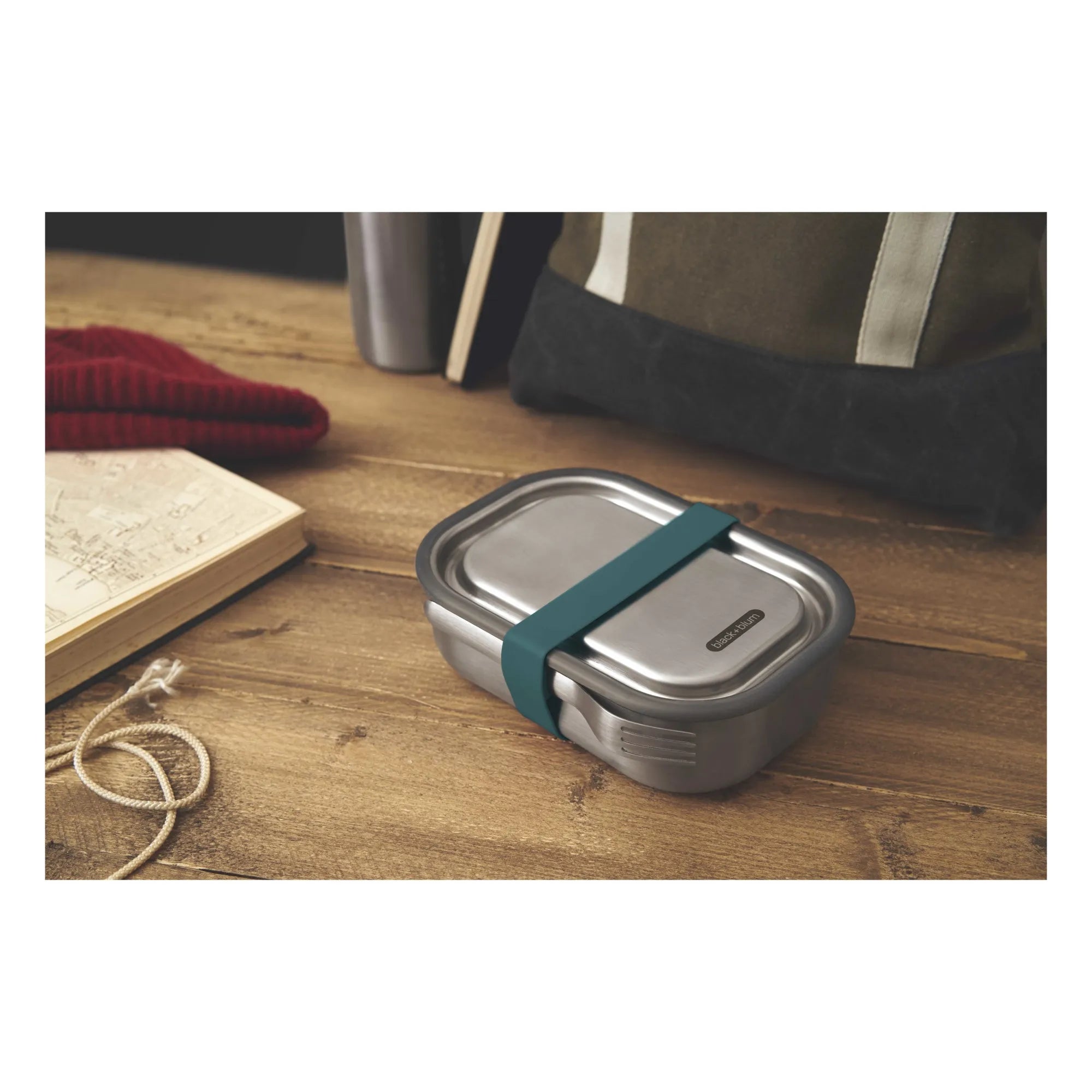 Black + Blum - Blue Stainless Steel Lunch Box