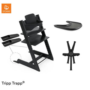 Stokke Tripp Trapp Accessories Bundle-Highchairs-Black- | Natural Baby Shower