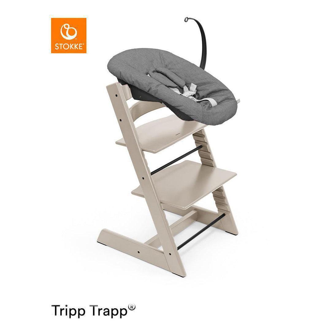 Stokke Tripp Trapp Highchair + Newborn Set-Highchairs-Cashmere Grey-Anthracite | Natural Baby Shower