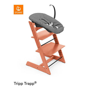 Stokke Tripp Trapp Highchair + Newborn Set-Highchairs-Terracotta-Anthracite | Natural Baby Shower