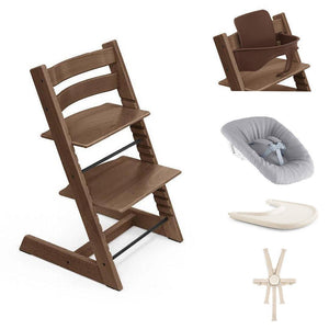 Stokke Tripp Trapp Highchair Ultimate Bundle-Highchairs-Warm Brown- | Natural Baby Shower