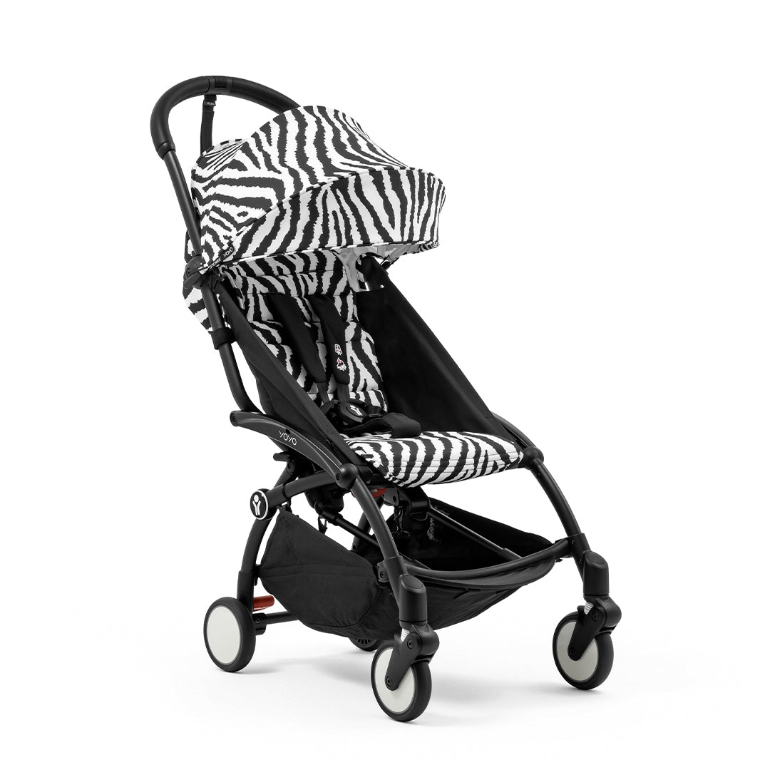 Stokke YOYO3 Stroller from 6 Months-Strollers-Zebra-Black | Natural Baby Shower
