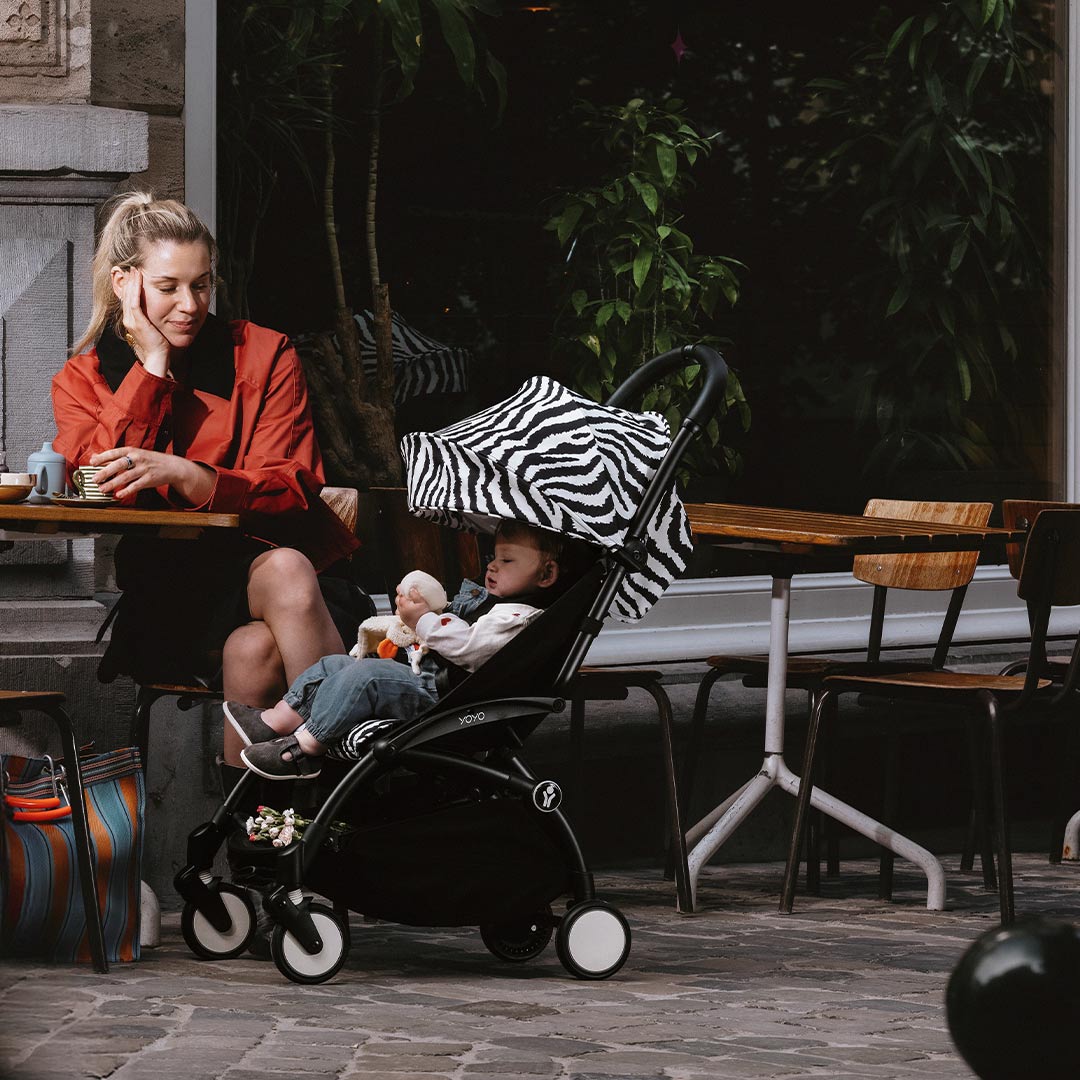 Stokke YOYO3 Stroller from 6 Months - Wild Collection-Strollers-Leopard-Black | Natural Baby Shower