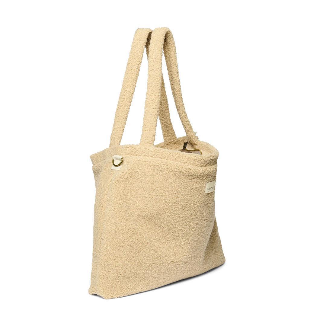 Studio Noos Ecru Teddy Diaper Bag - Ecru-Changing Bags-Ecru-58cm X 42cm | Natural Baby Shower