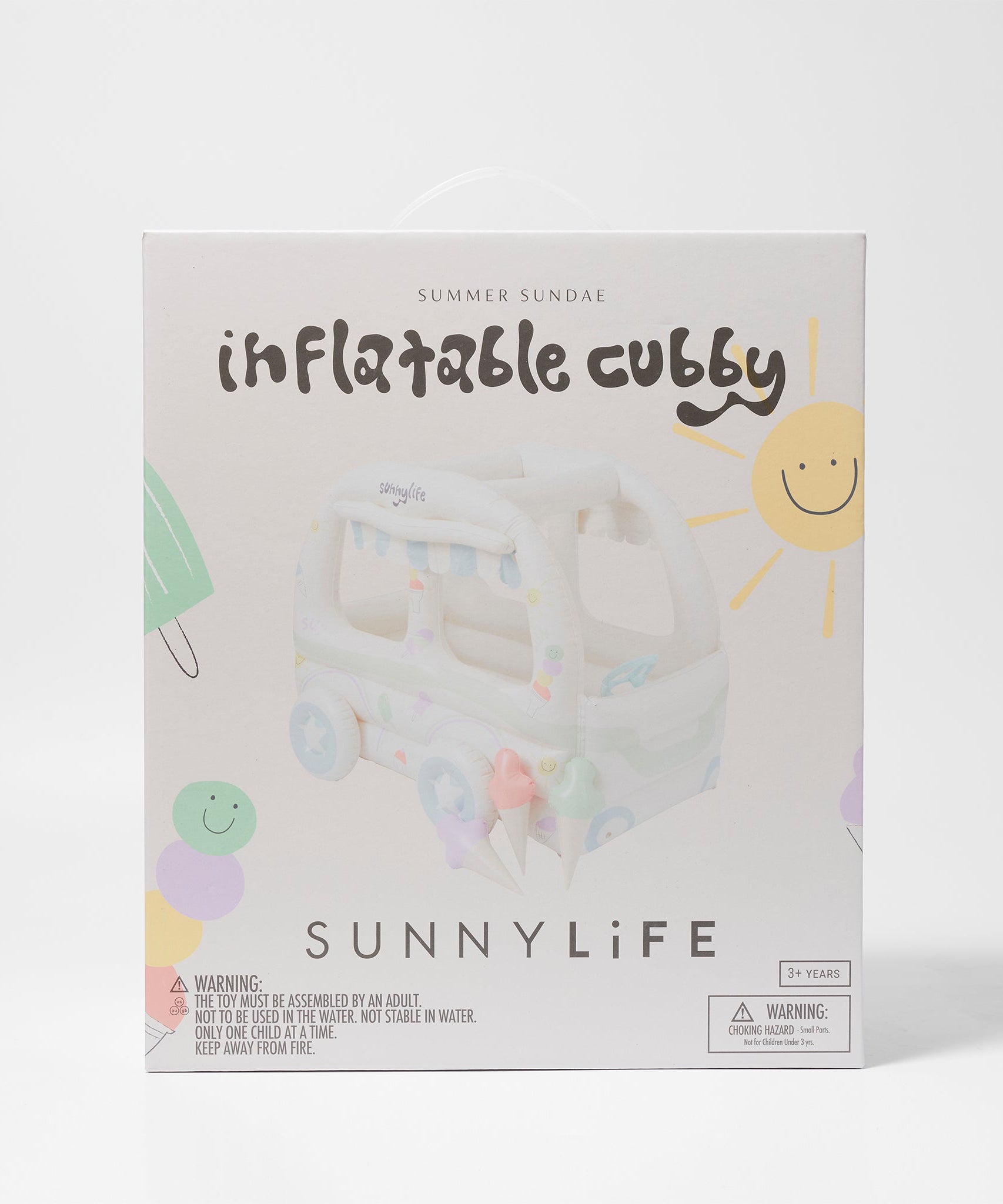 Sunnylife - Children's Beach and Garden Inflatable Ice Cream Vendor Play Set