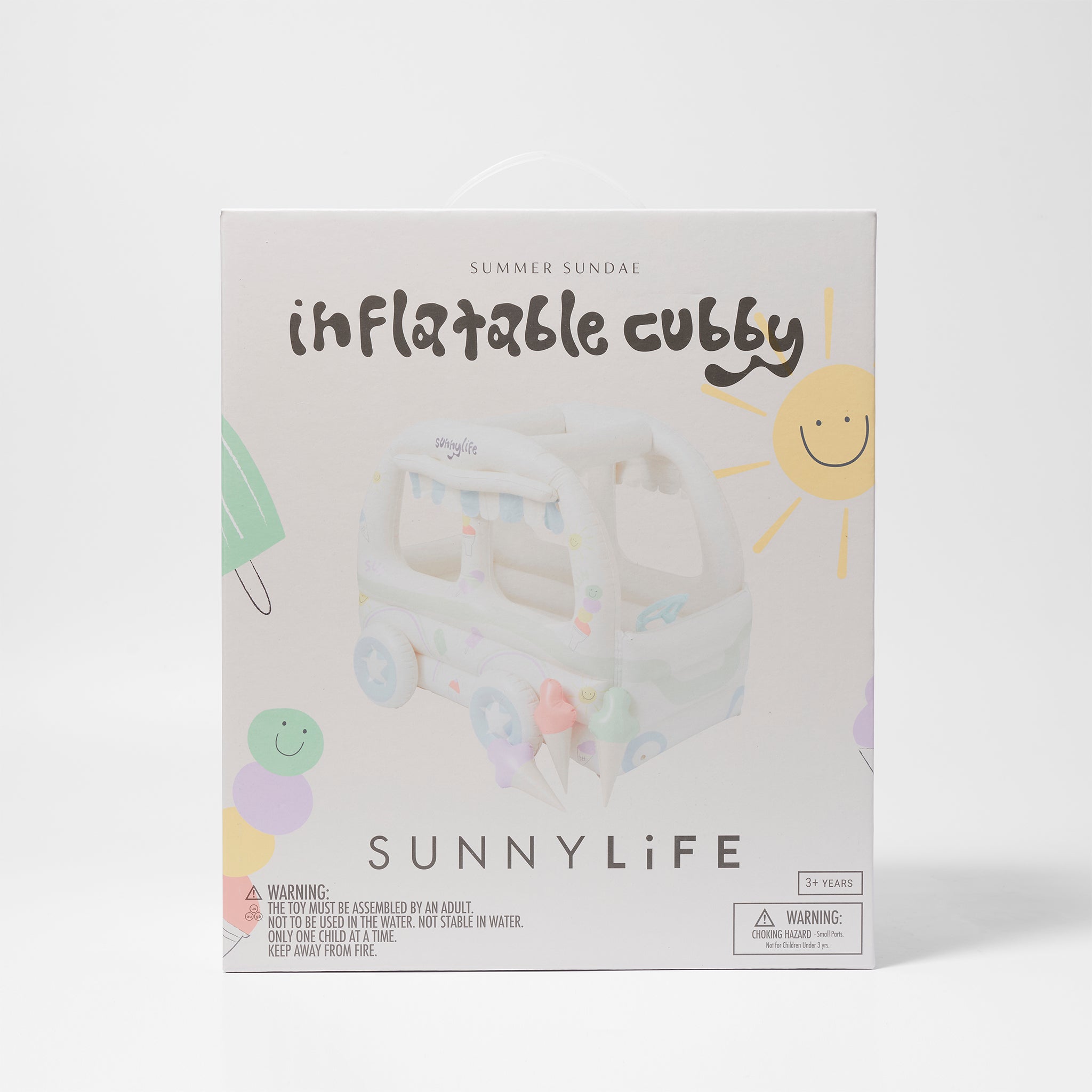 Sunnylife - Children's Beach and Garden Inflatable Ice Cream Vendor Play Set