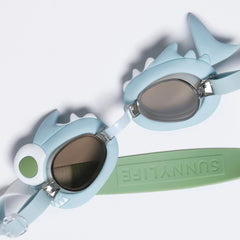 Sunnylife - Khaki Shark Kids Swimming Goggles