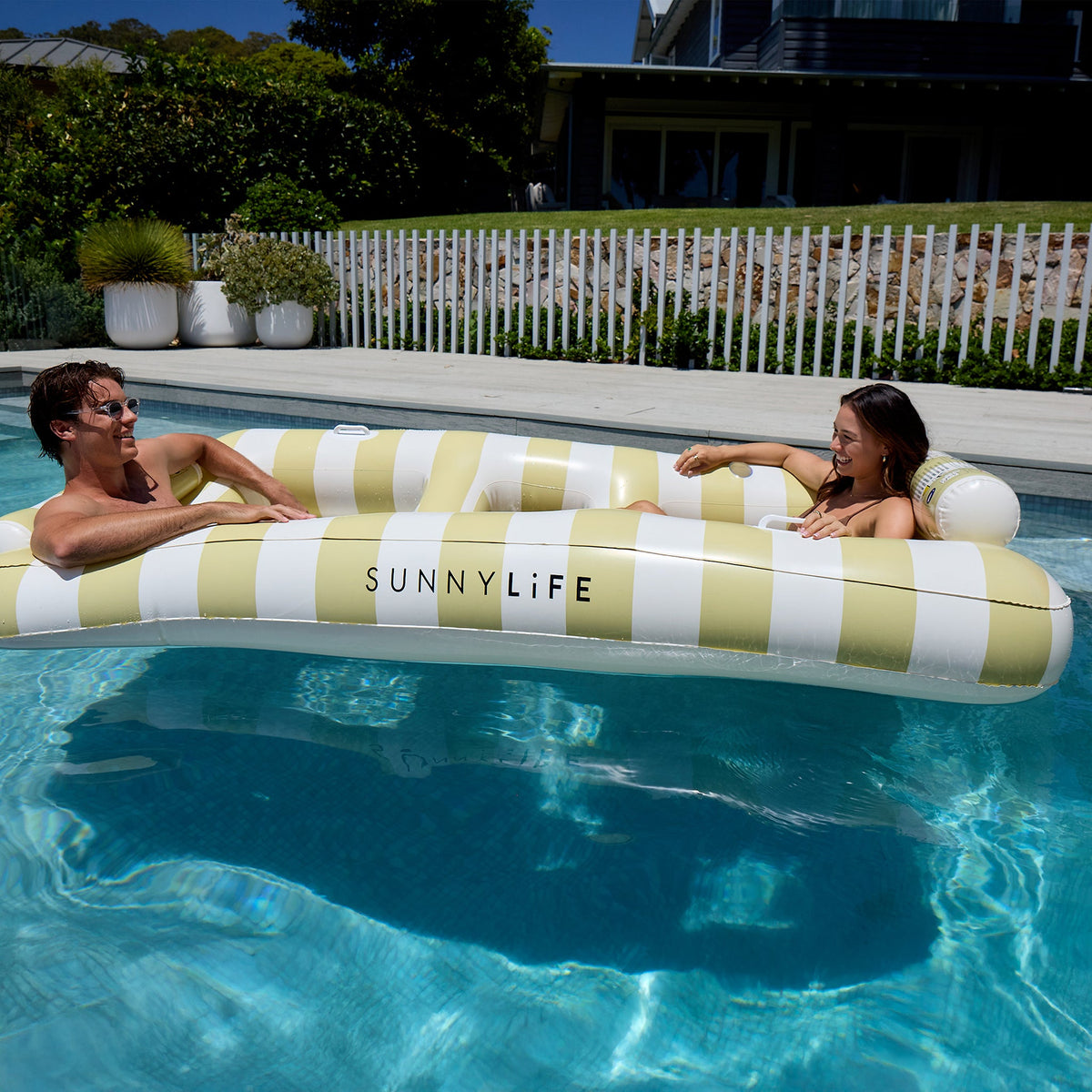Sunnylife - Casa Sand Stripe Double Pool Float