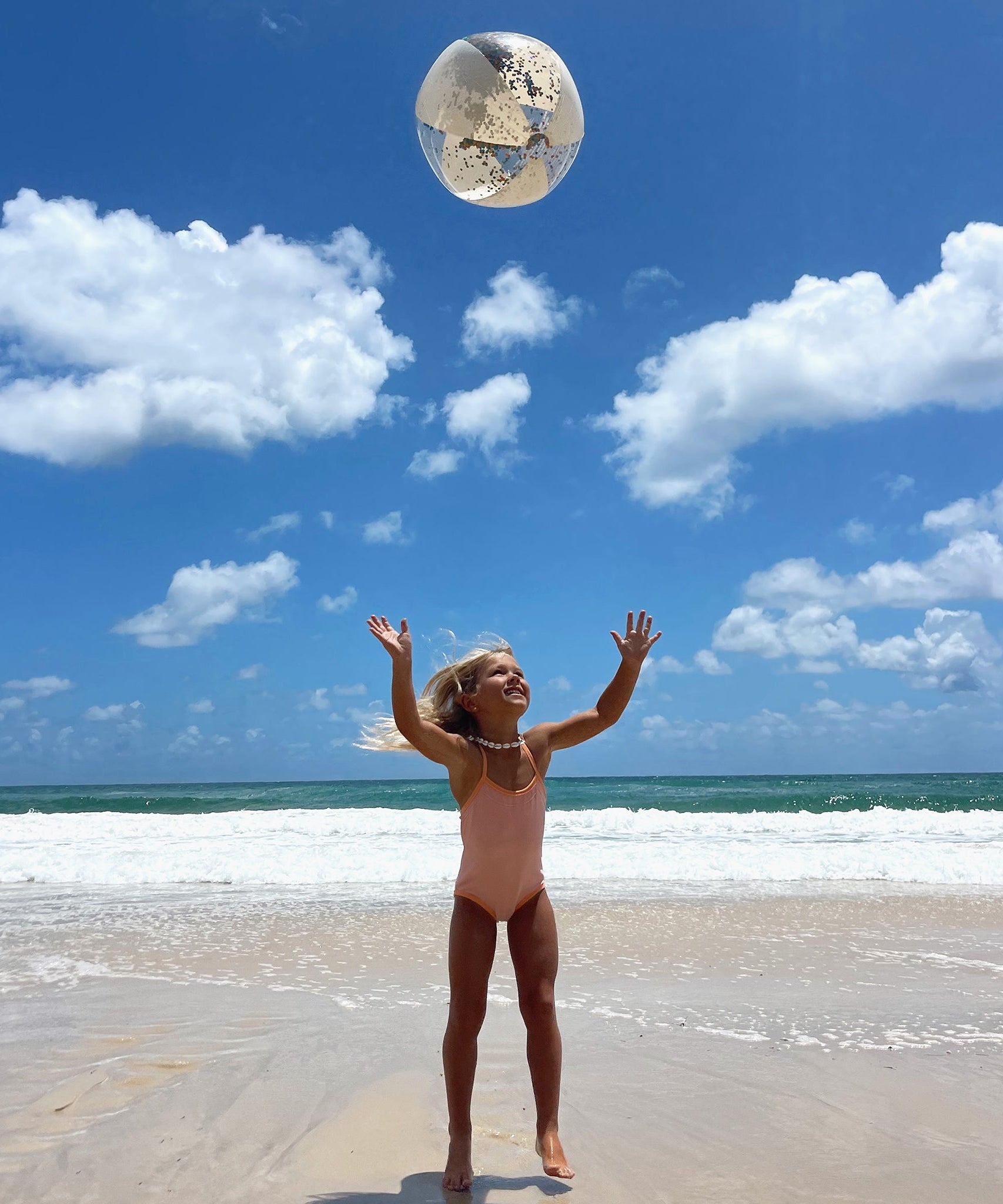 Sunnylife - Cotton Candy Inflatable Glitter Beach Ball