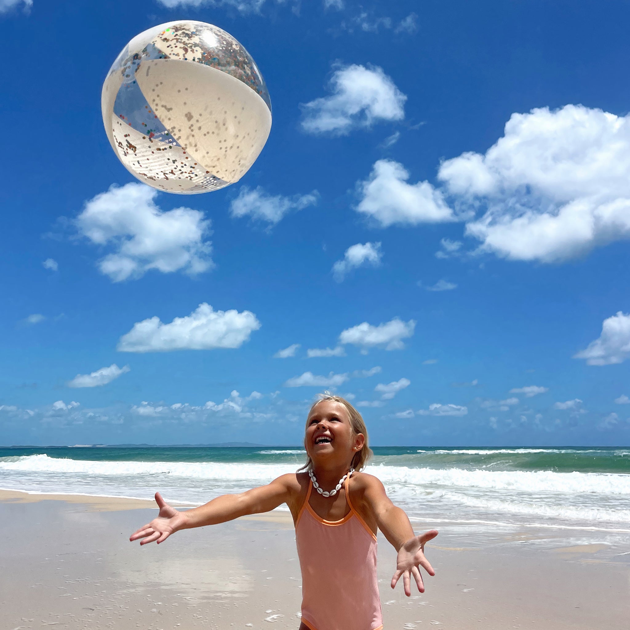 Sunnylife - Cotton Candy Inflatable Glitter Beach Ball