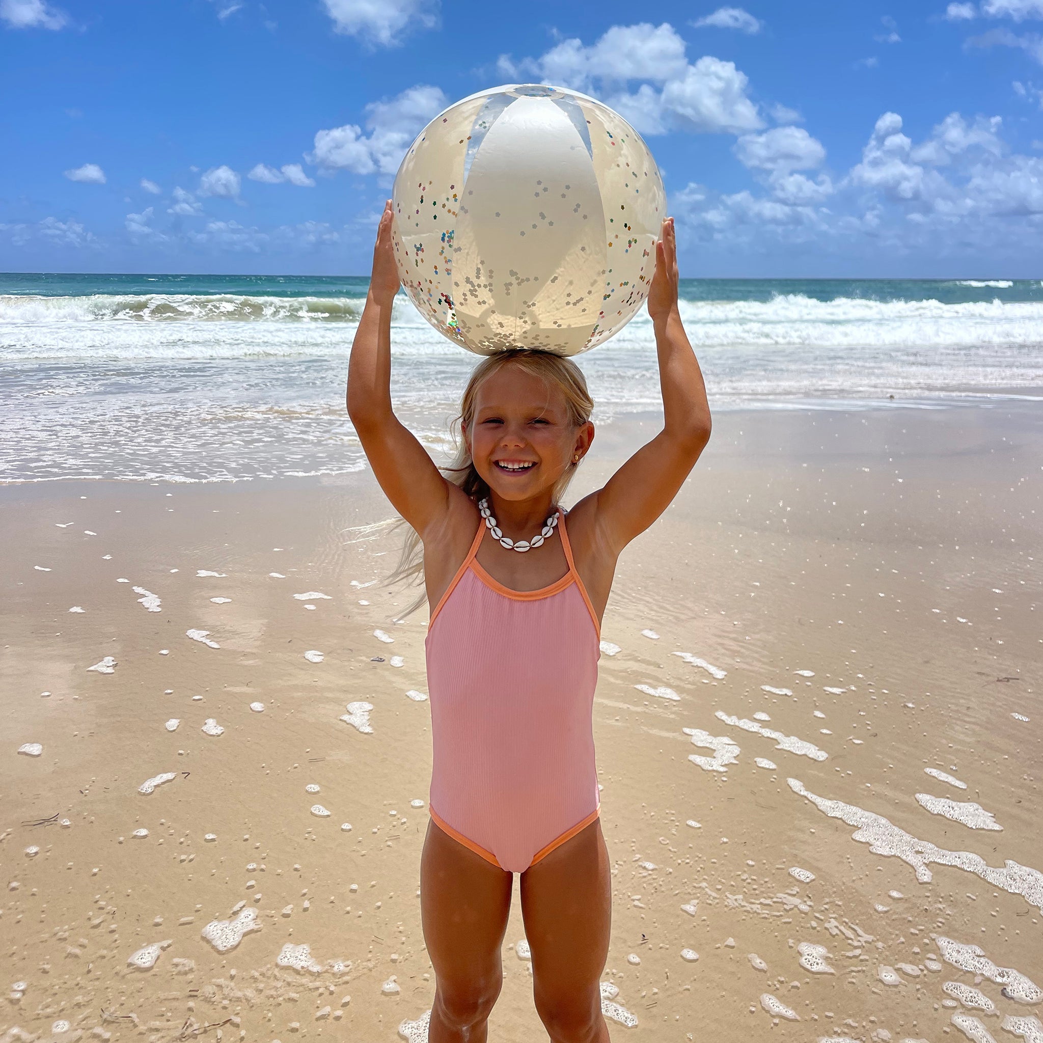 Sunnylife - Cotton Candy Inflatable Glitter Beach Ball
