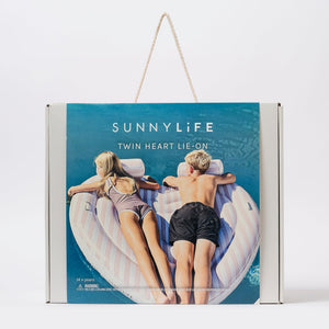 Sunnylife - Stole My Heart Double Inflatable Pool and Beach Float