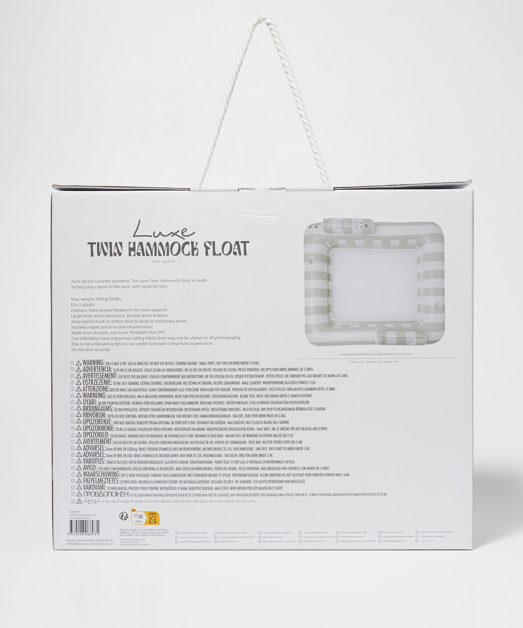 Sunnylife - Vacay Soft Double Inflatable Sea Bed