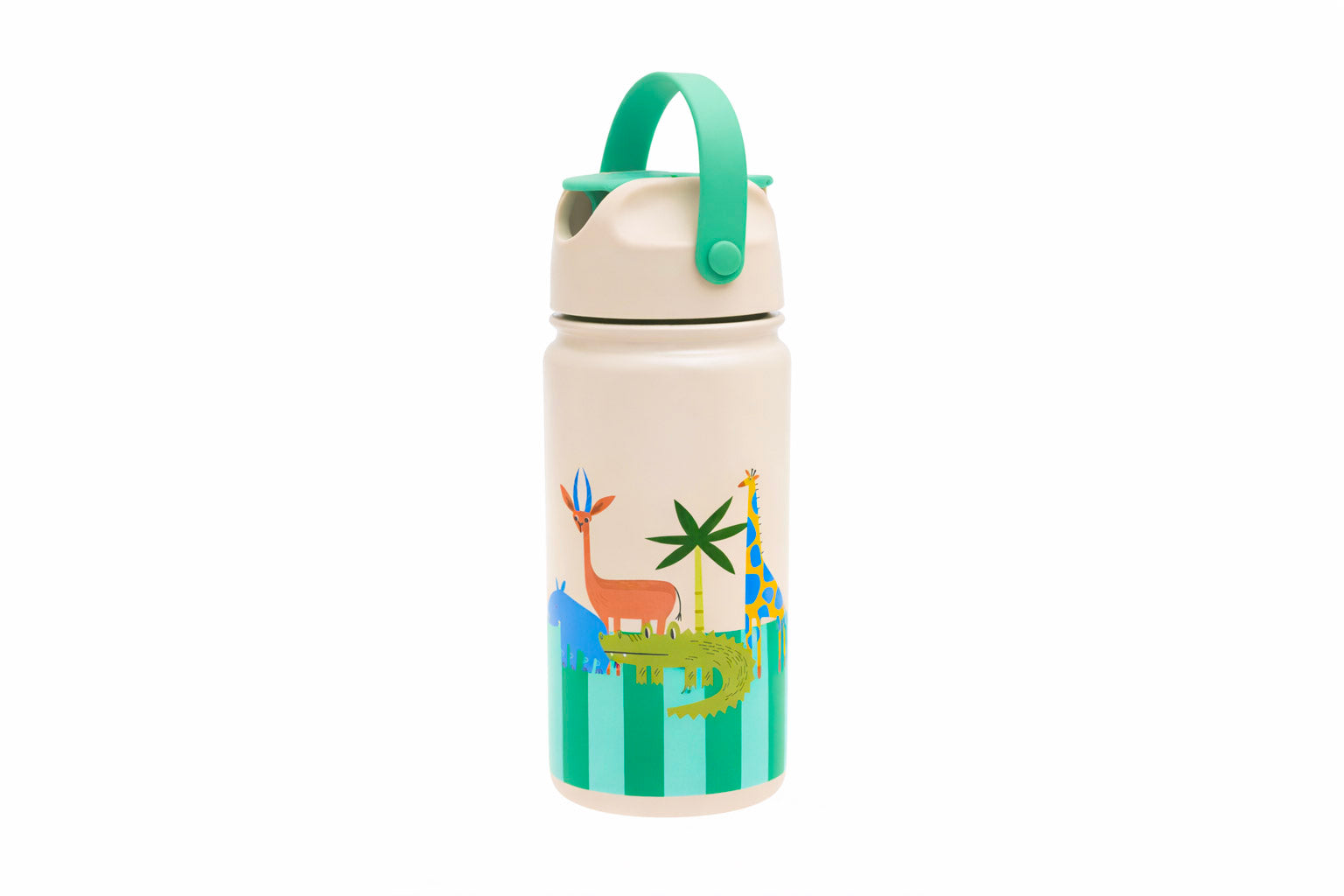 The Cotton Cloud - Croc Rock 420ML Stainless Steel Bottle with Hidden Straw