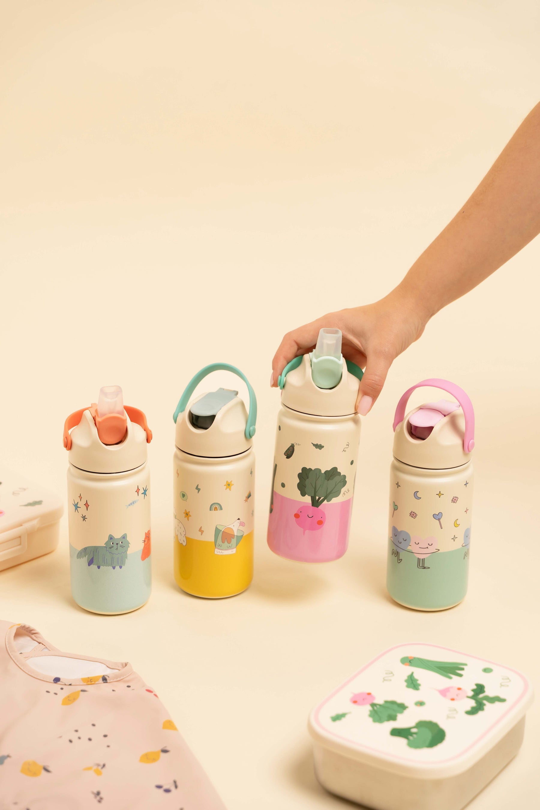 The Cotton Cloud - Croc Rock 420ML Stainless Steel Bottle with Hidden Straw