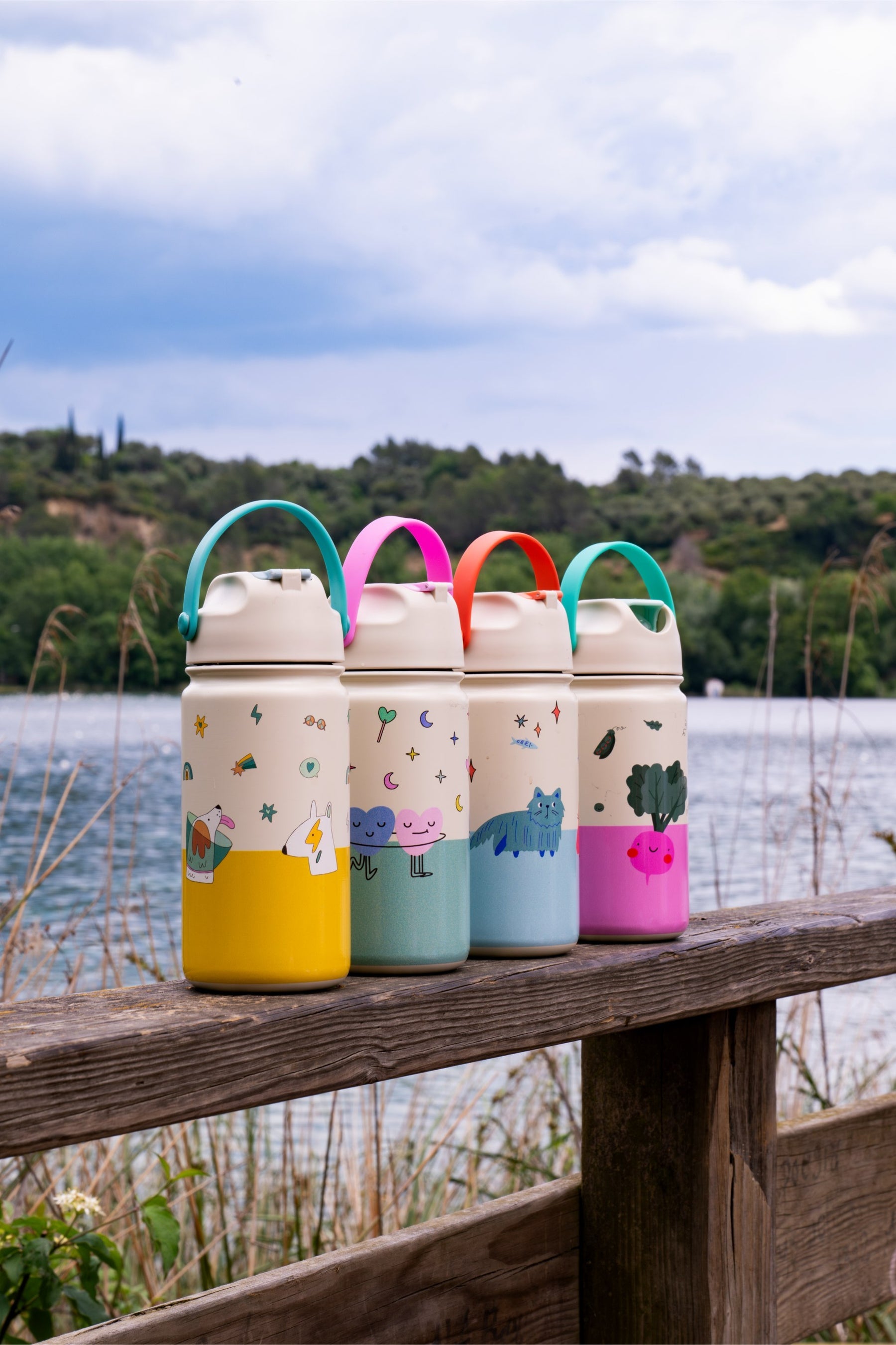 The Cotton Cloud - Croc Rock 420ML Stainless Steel Bottle with Hidden Straw
