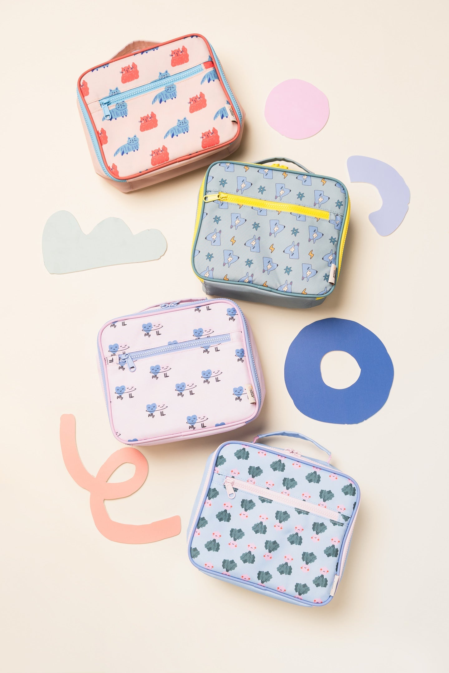 The Cotton Cloud - Dancing Hearts Lunch Bag