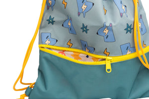 The Cotton Cloud - Dancing Hearts Drawstring Backpack