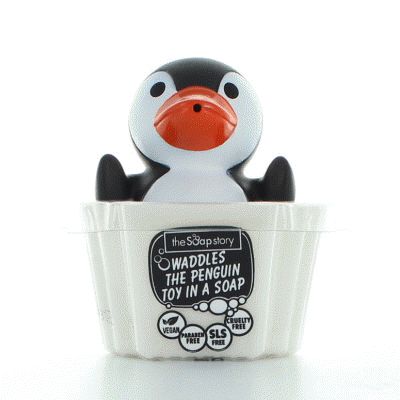 The Soap Story - Scented Children's Soap with Penguin Toys 